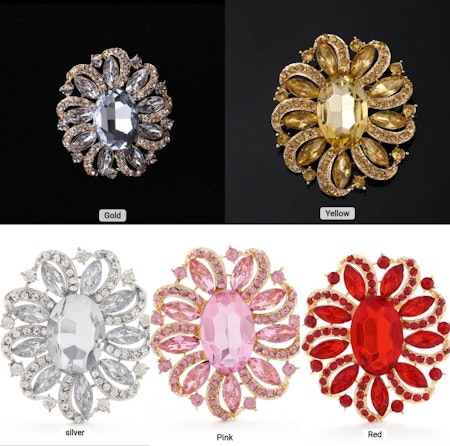 Smycke med strass (flera färger)