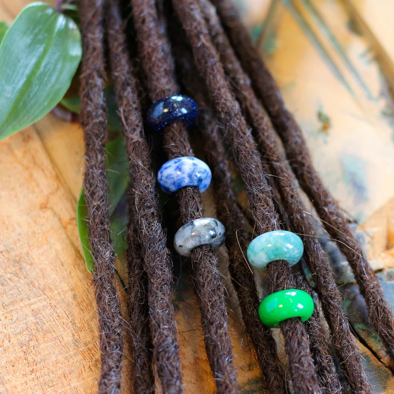 Power and Protection Energy Dread Crystal Bead Set of 5 - Raw Roots