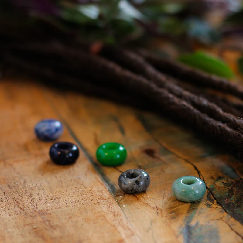 Power and Protection Energy Dread Crystal Bead Set of 5 - Raw Roots