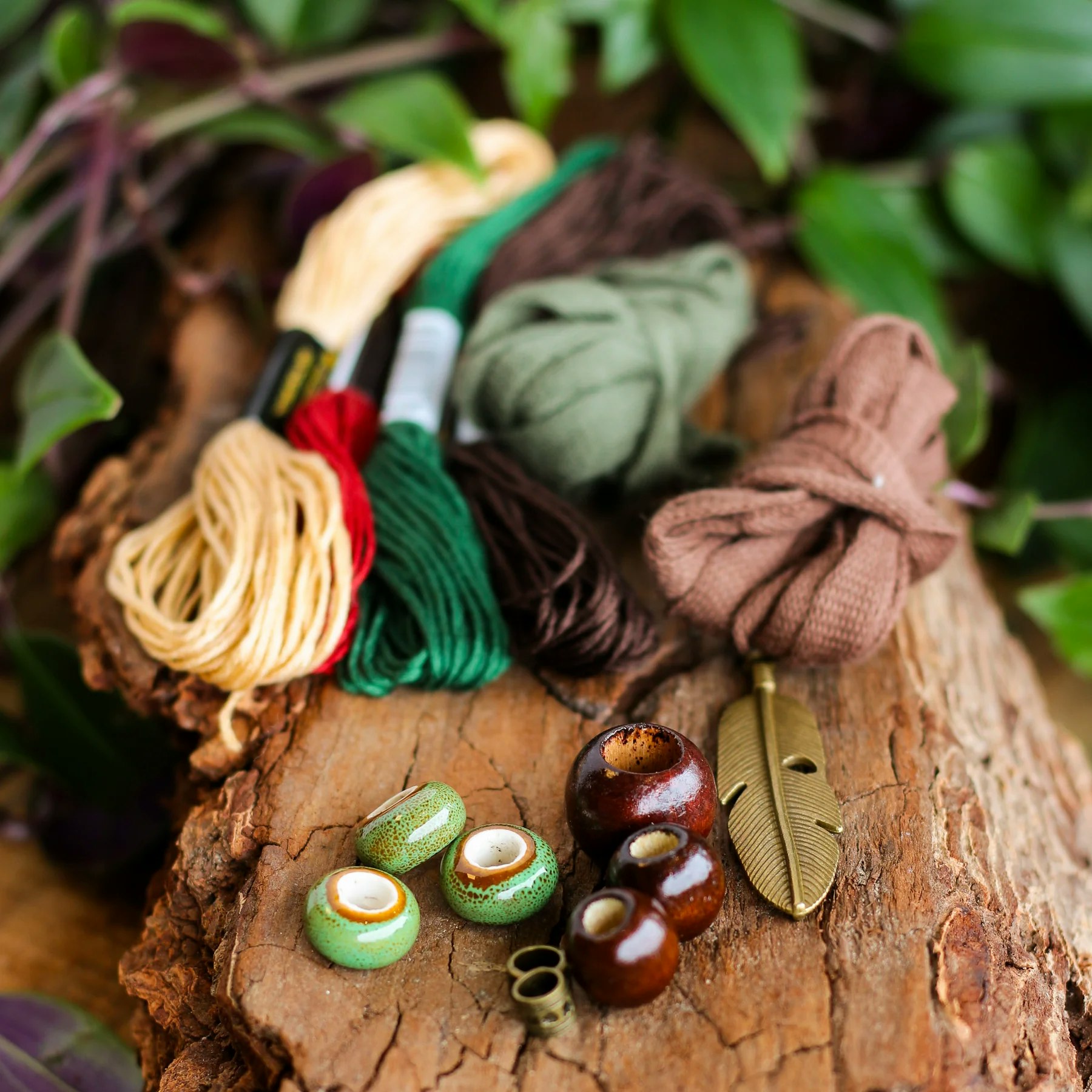Green Forest Fairy Dekorations set-Raw Roots