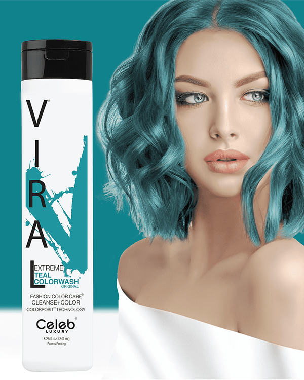 Viral Colorwash Schampo, Extreme Teal, Celeb Luxury