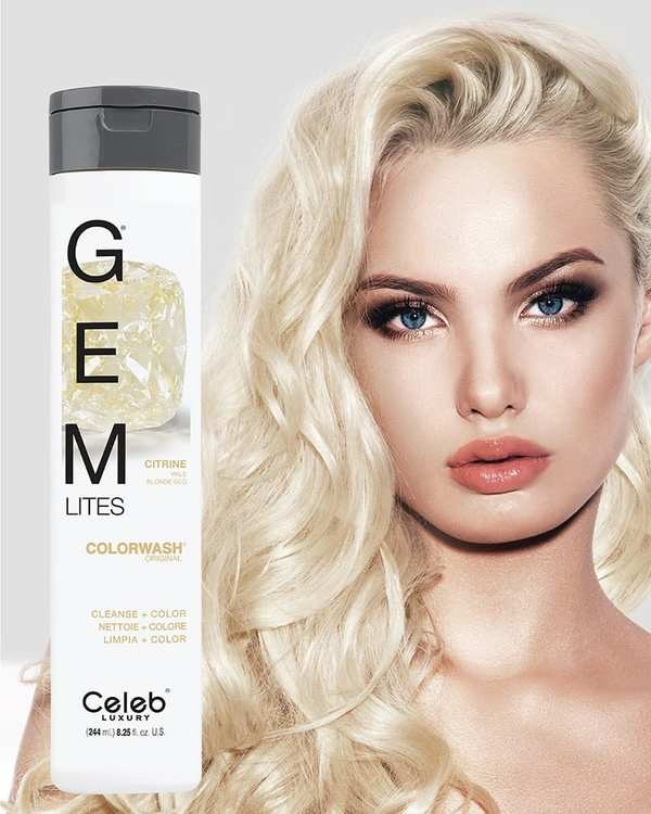 Gem Lites Schampo, Citrine Pale Blonde Glo, Celeb Luxury