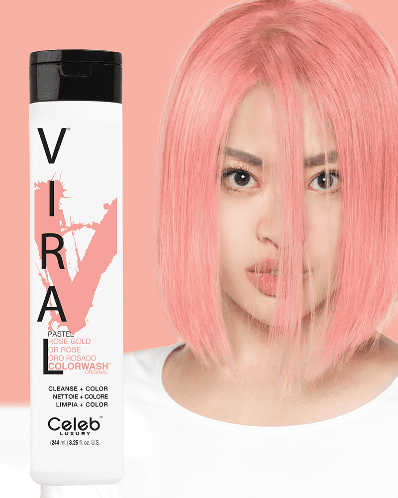 Viral Colorwash Schampo, Rose Gold, Celeb Luxury