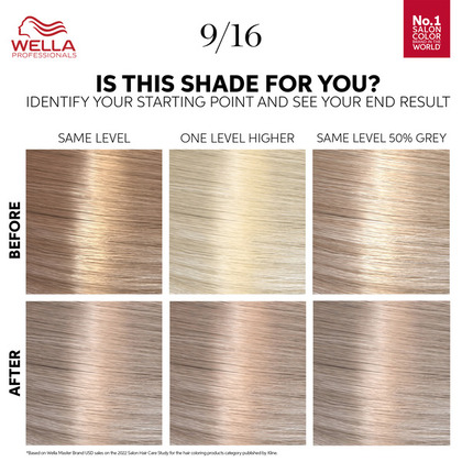 9/16 Icy Ash Blonde - Wella Color Touch Pure Naturals