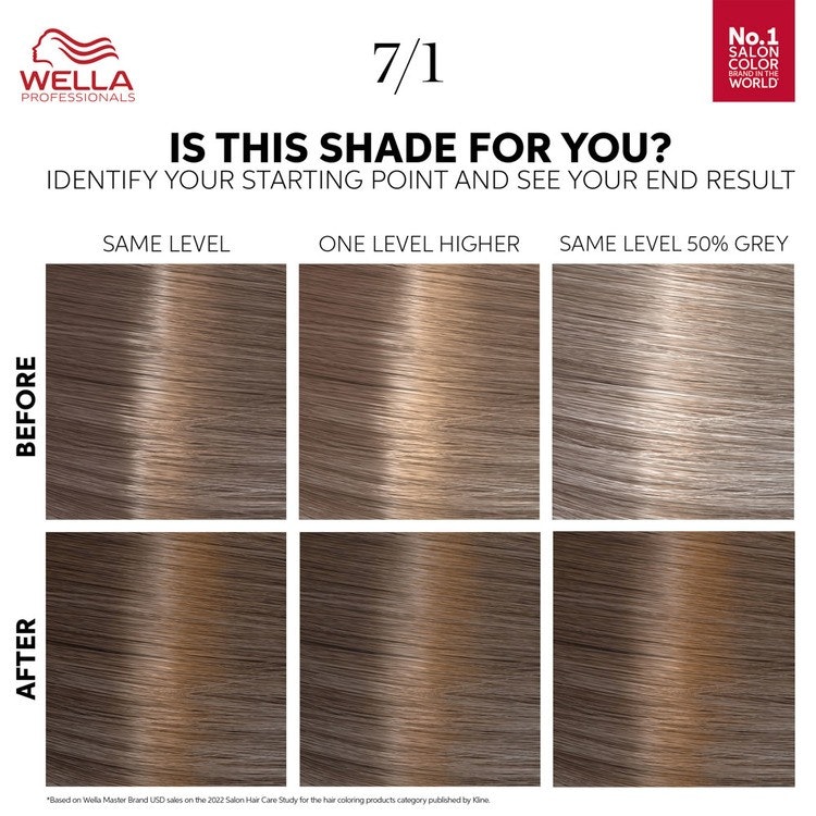 7/1 Medium Ash Blonde - Wella Color Touch
