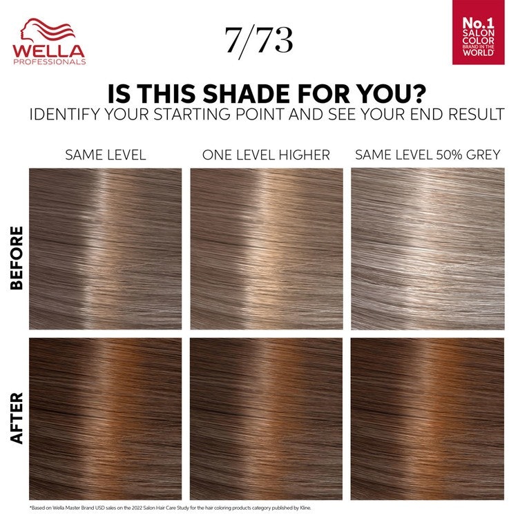 7/73 Golden Tobacco - Wella Color Touch