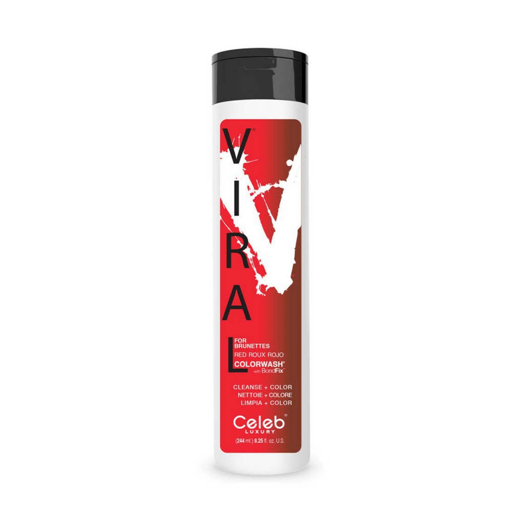Red FOR BRUNETTES,Viral Colorwash Schampo, Celeb Luxury