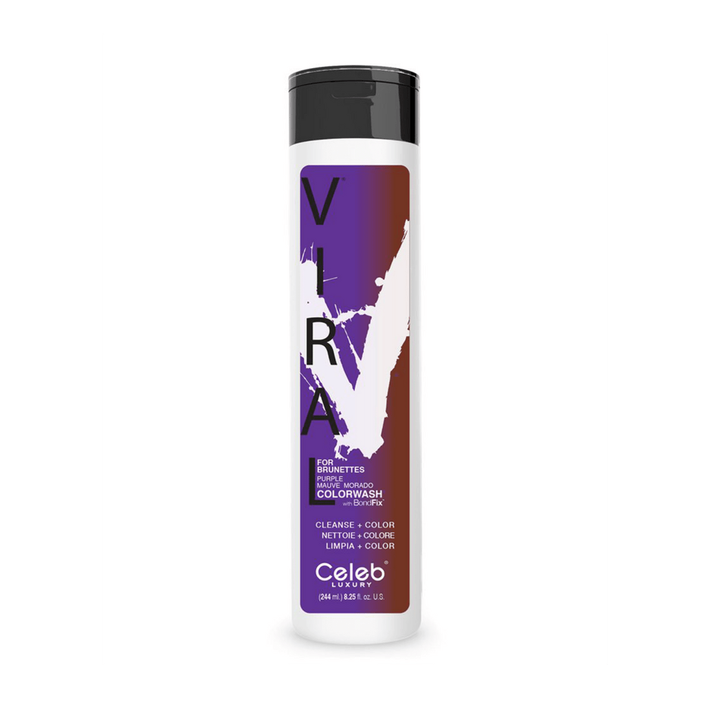 Purple FOR BRUNETTES,Viral Colorwash Schampo, Celeb Luxury