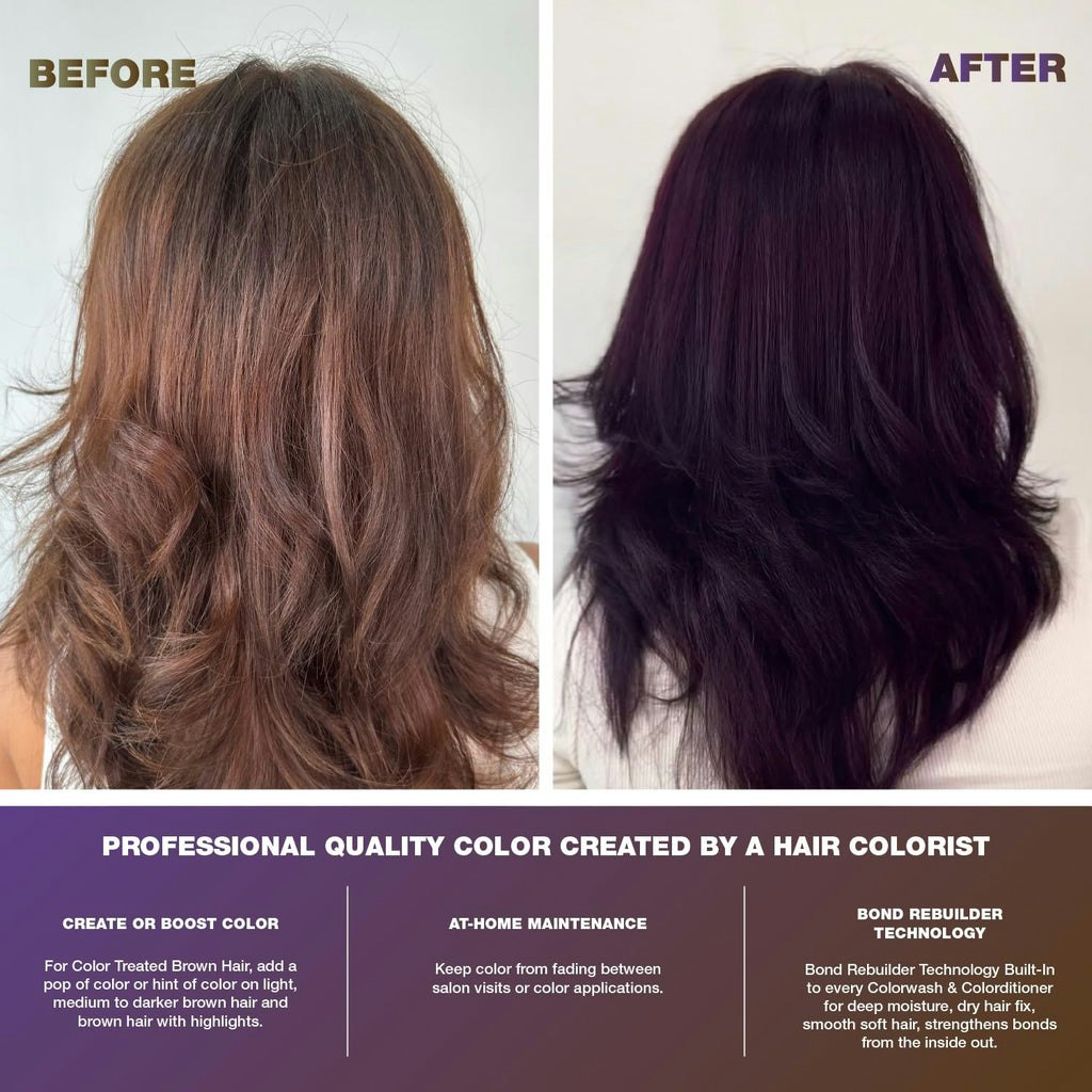 Purple FOR BRUNETTES,Viral Colorwash Schampo, Celeb Luxury
