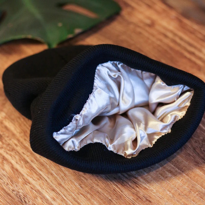Slouchy Satinlined Beanie - Raw Roots