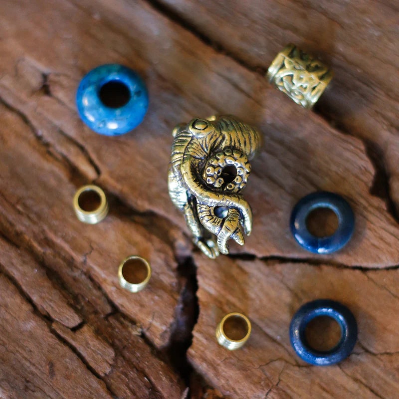 Sea Creature Bead Set Dreadlock Jewellery-Raw Roots