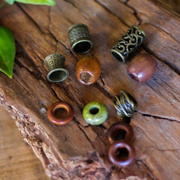 Bronze Accents Dreadlock Jewellery-Raw Roots