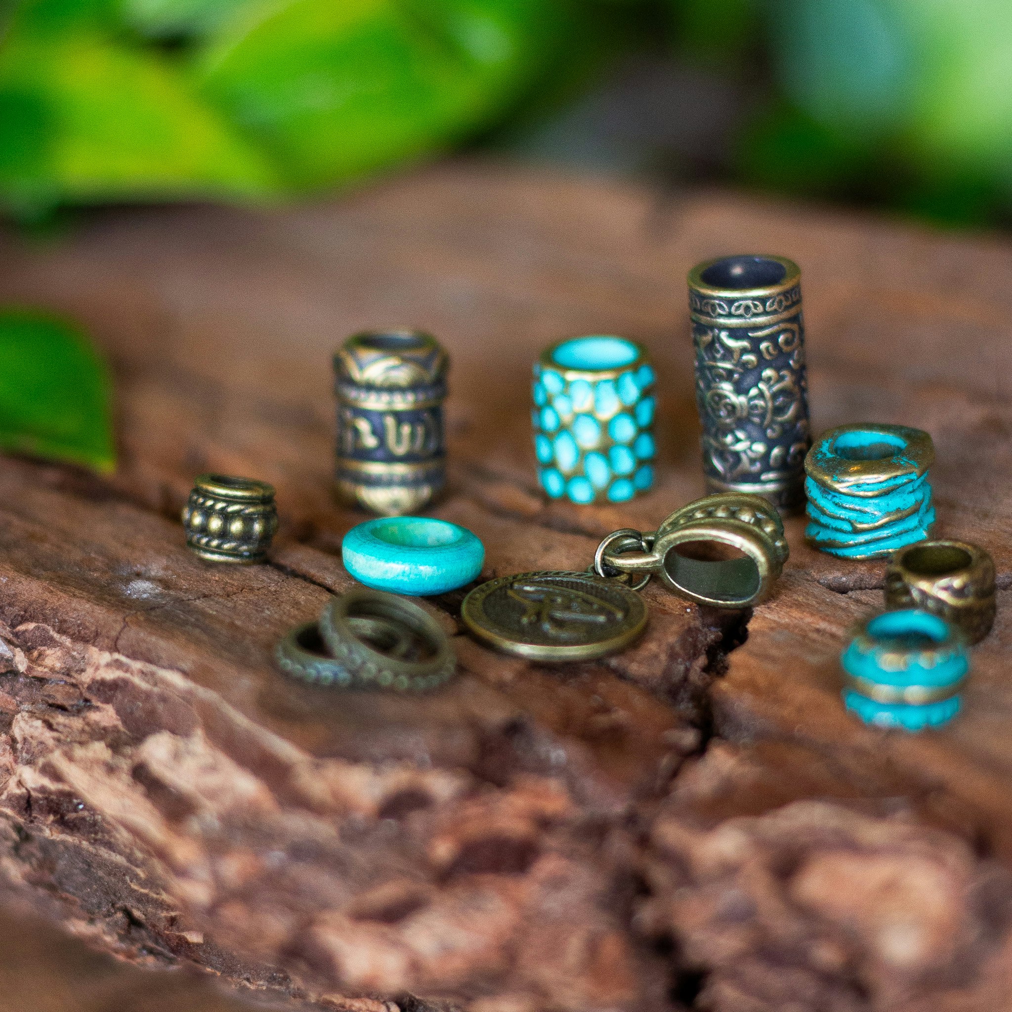 Oriental Mysique Dreadlock Bead Set-Raw Roots