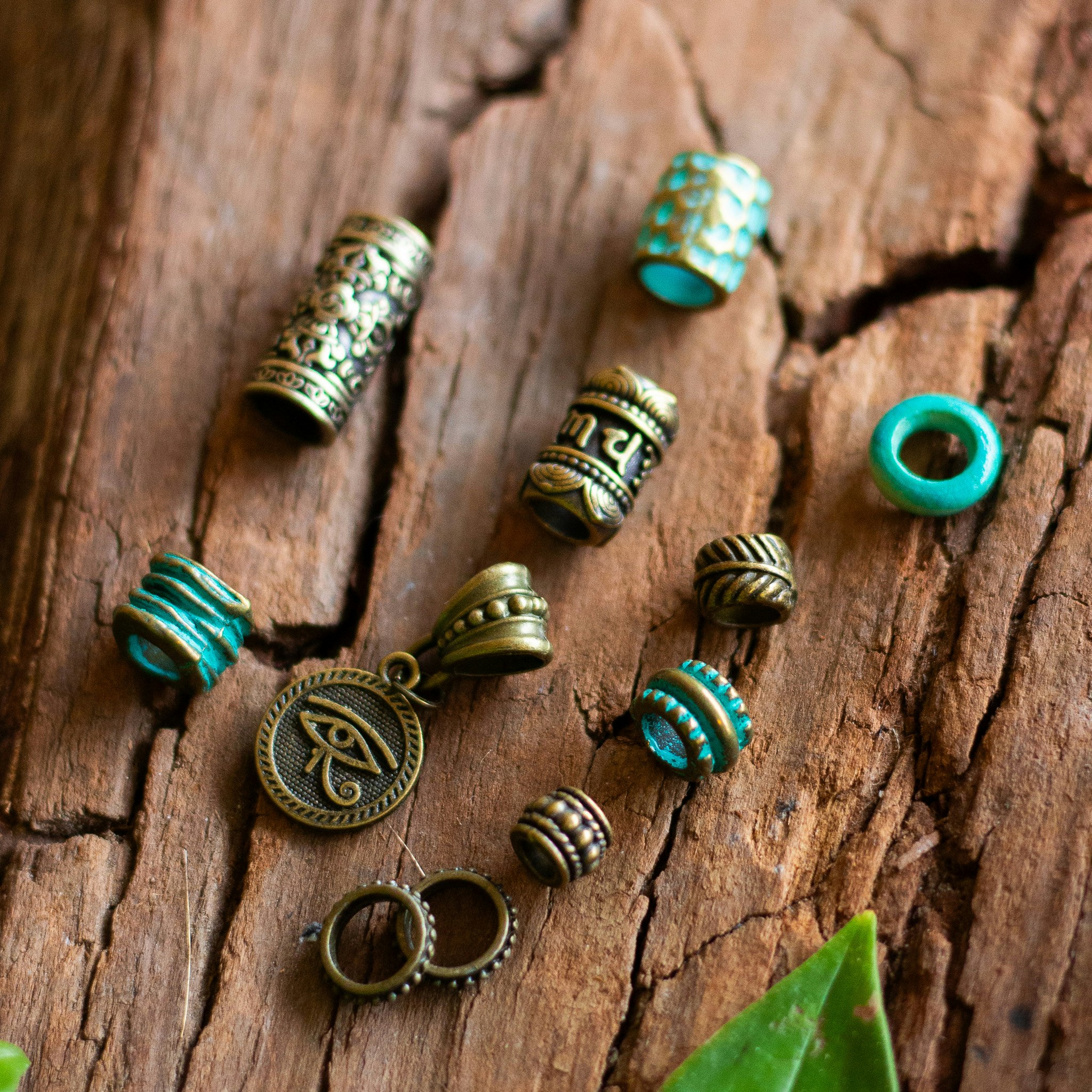 Oriental Mysique Dreadlock Bead Set-Raw Roots