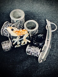 Rain Forest Dreadlock Jewelery Set-Raw Roots
