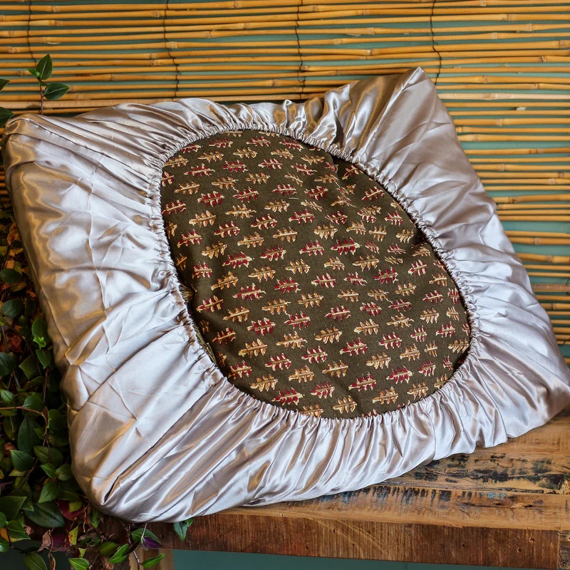 Satin Pillow Case Cover- Raw Roots