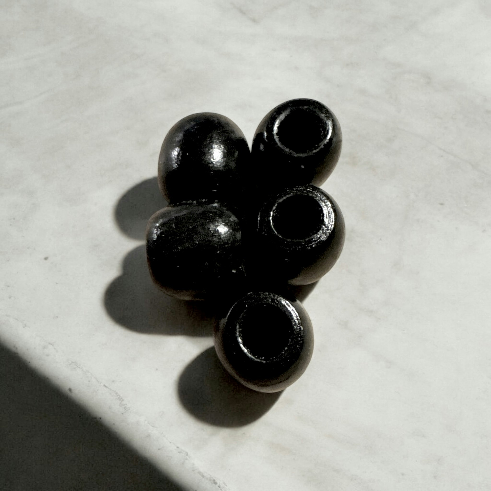 Robusta Svarta Träpärlor
