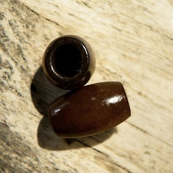 2 st XL-Robusta Mörkbruna Träpärlor