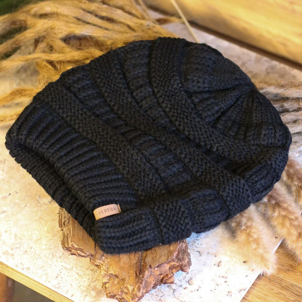 Baggy Satinlined Beanie - Raw Roots
