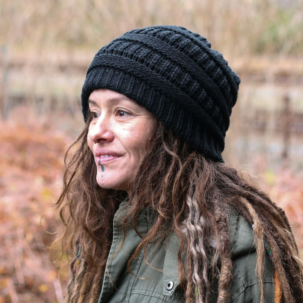 Baggy Satinlined Beanie - Raw Roots