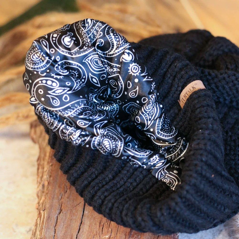 Baggy Satinlined Beanie - Raw Roots