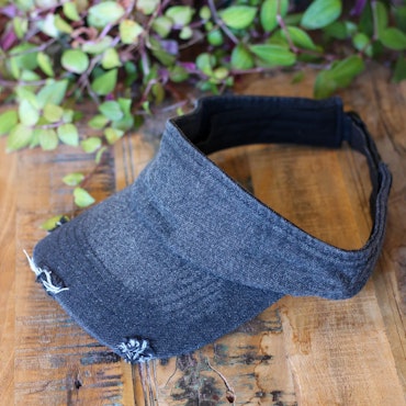 Vintage Denim Sun Visor Cap -Keps- Raw Roots