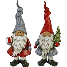 Tomte-Röd luva eller grå