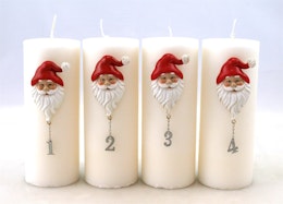 Adventssiffror tomtar 1-4