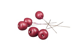 Äpple Mörkröd/Tråd 23mm- 10 styck
