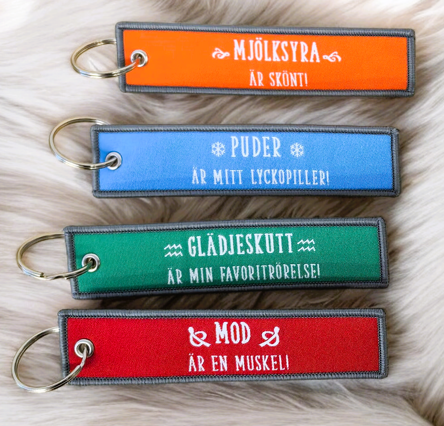 Glädjeskutt är min favoritrörelse! Nyckelring/Tag