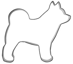 Spetshund  Pepparkaksform