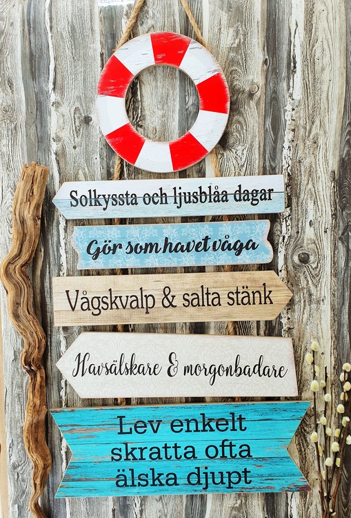 Livbojskylt - Sommar & hav