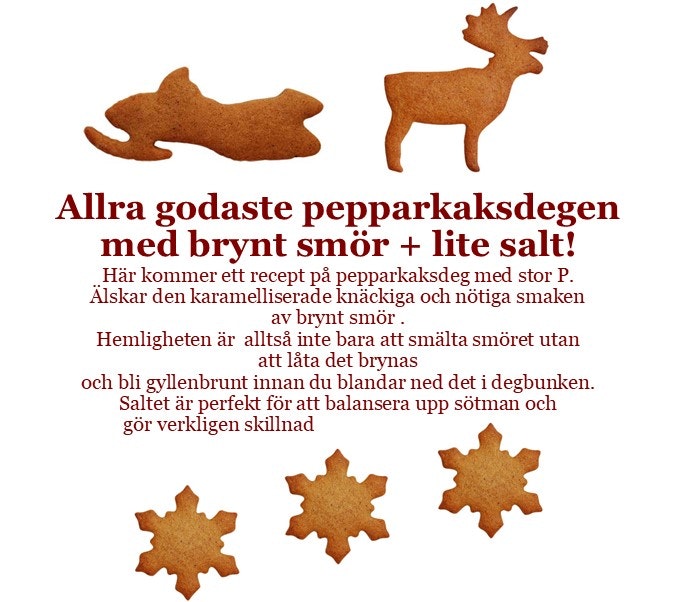 Korsade stavar pepparkaksform