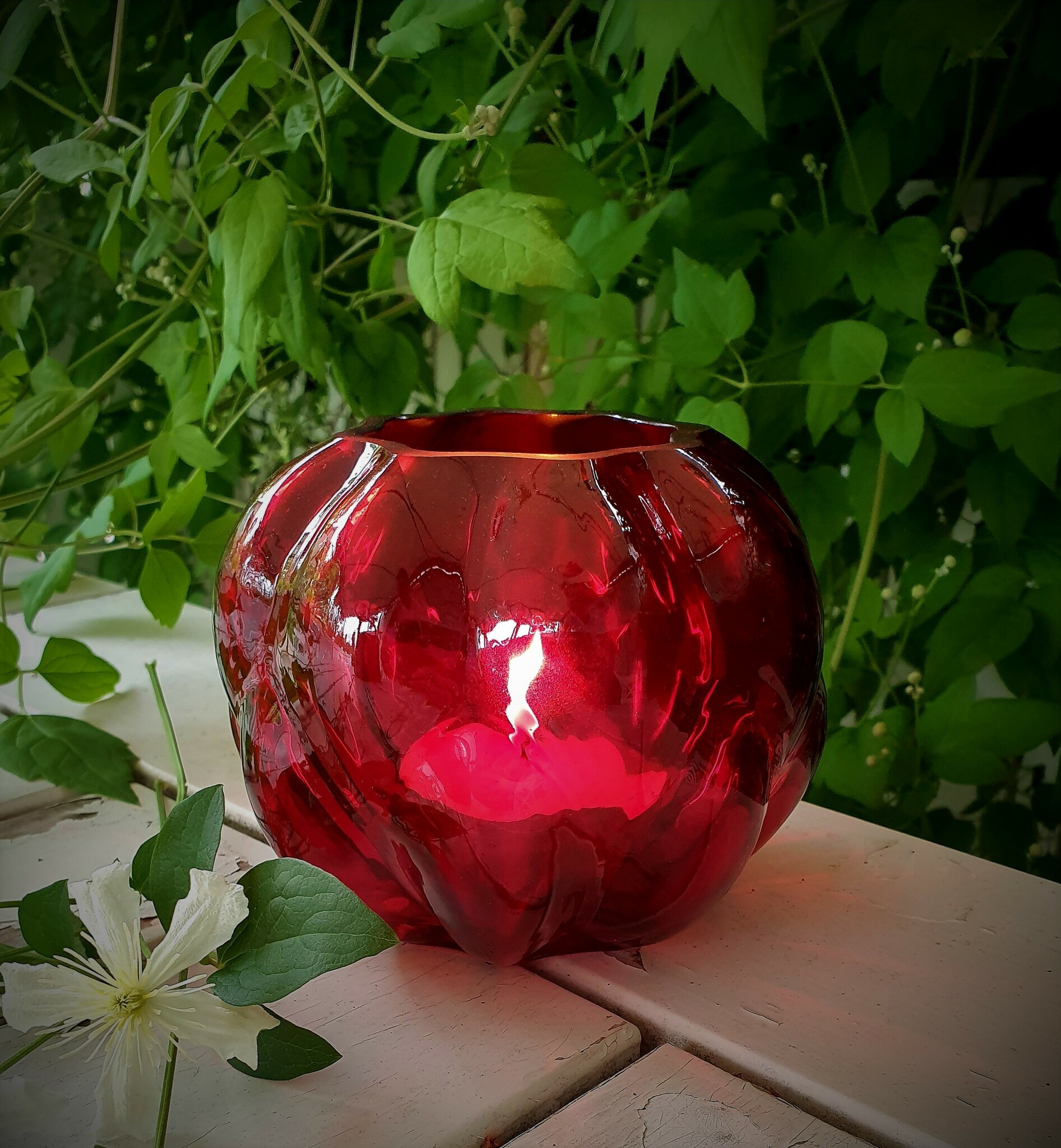 Åkerbär- och Hallonlykta-glas