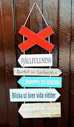 Ledkryss skylt