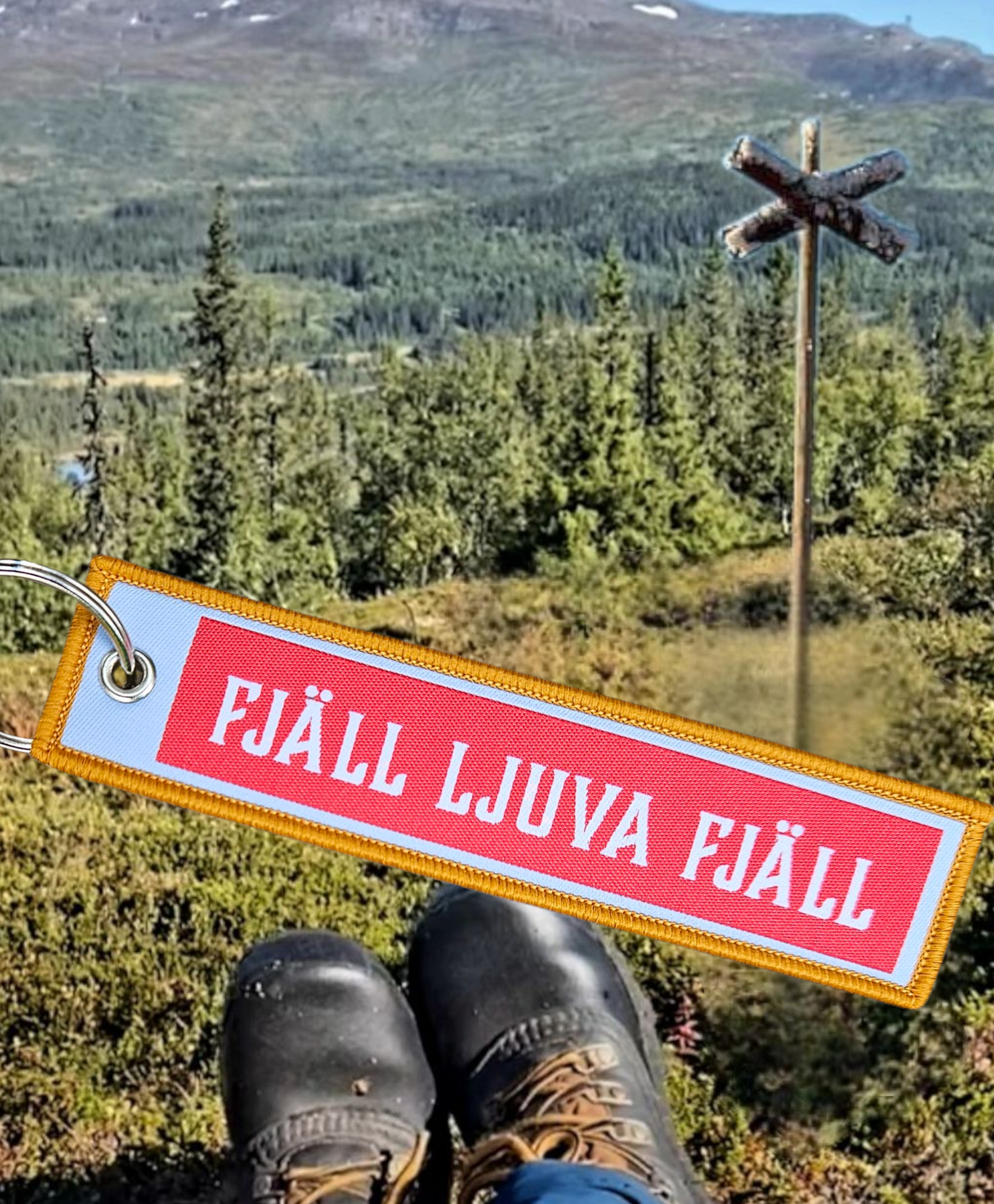 Fjäll ljuva fjäll Nyckelring/Tag