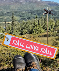 Fjäll ljuva fjäll Nyckelring/Tag