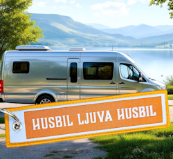 Husbil ljuva husbil Nyckelring/Tag