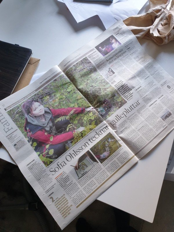 Jag är med i tidningen!