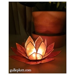 Ljuslykta, Lotusblomma för värmeljus, Orange