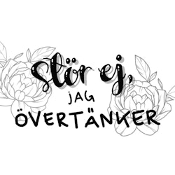 Mugg: Stör ej, Jag Övertänker (Rosor)