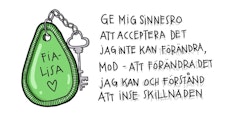 MUGG: Sinnesro, personlig bricka