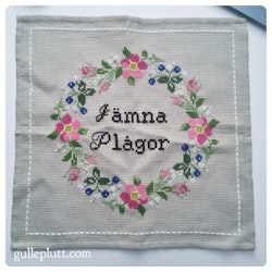 BRODERI, Jämna Plågor Duk