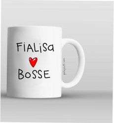 MUGG: Fialisa Hjärta Bosse, Personlig med namn