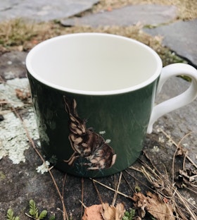 Morris & Co mugg, forest hare