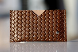 Card Holder Herringbone - Korthållare i läder