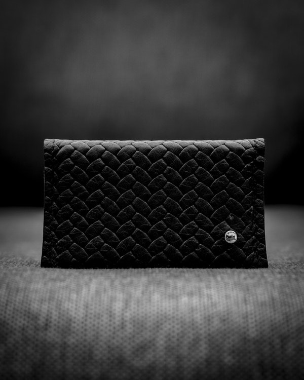 Double Card Holder Herringbone - Dubbel korthållare