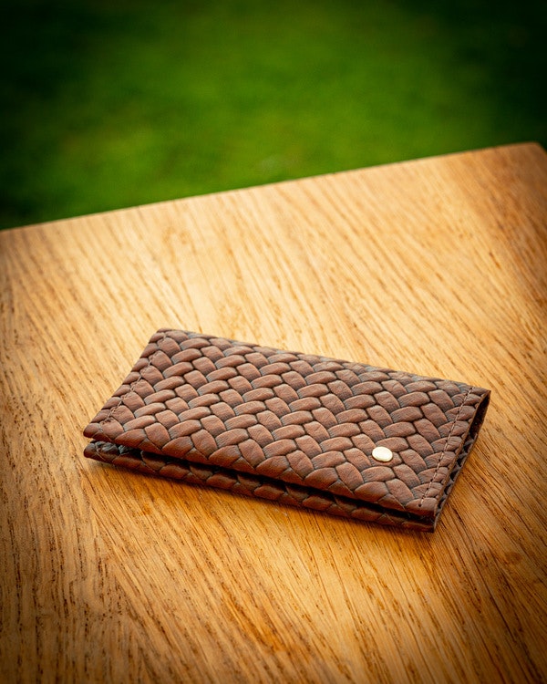 Double Card Holder Herringbone - Dubbel korthållare