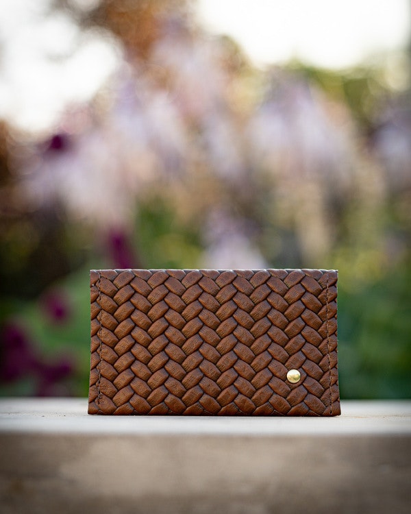 Double Card Holder Herringbone - Dubbel korthållare