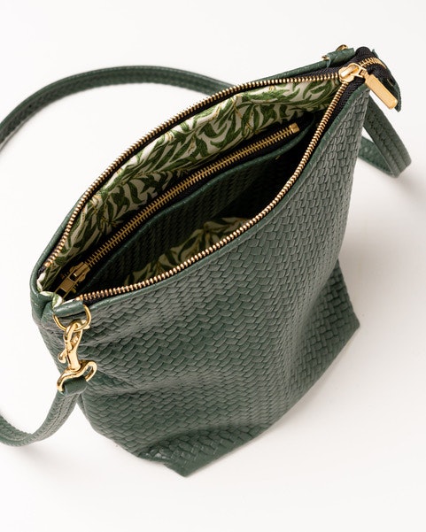 Large Shoulder Bag - Herringbone